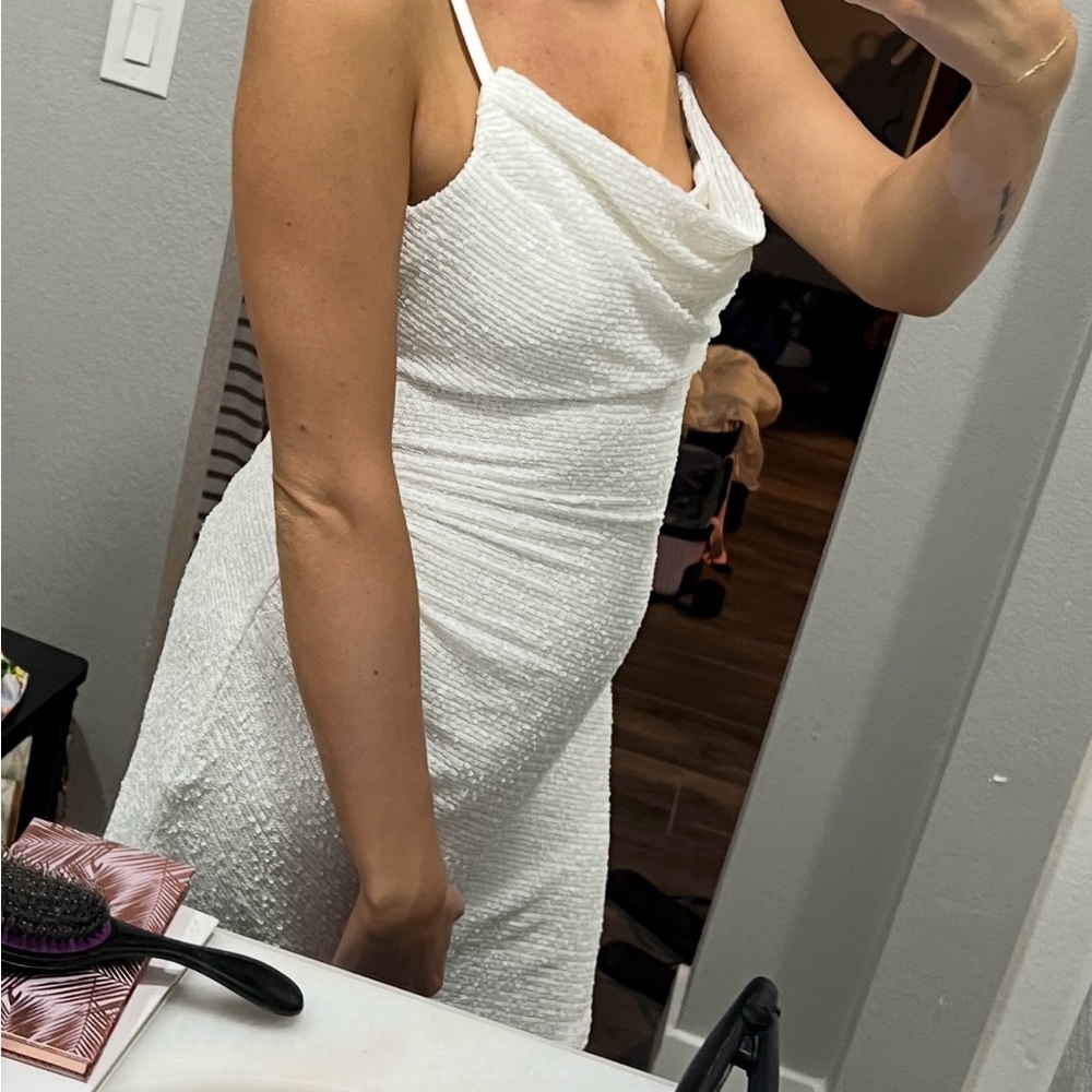 Morgan & Co. Strapless White Dress